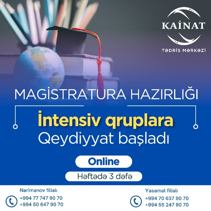 Magistratura hazırlığı üzrə İNTENSİV online qruplara qeydiyyata start verilir. 