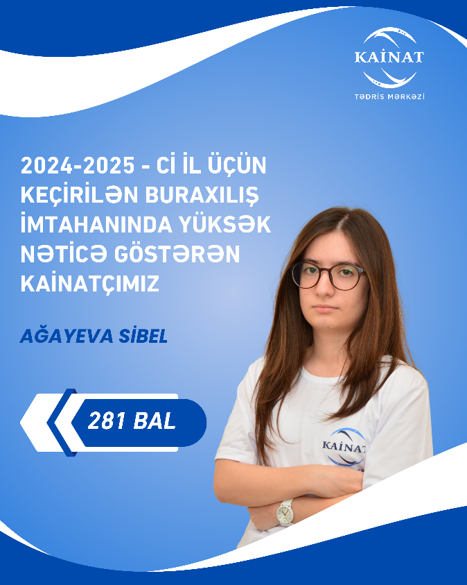 2024 - 2025 - ci il üçün keçirilən QƏBUL imtahanında yüksək nəticə göstərən Kainatçılar!