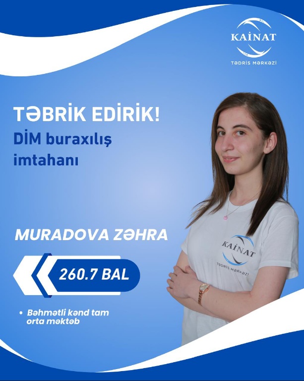 2024 - 2025 - ci il üçün keçirilən QƏBUL imtahanında yüksək nəticə göstərən Kainatçılar!