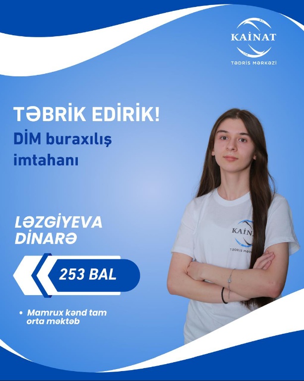 2024 - 2025 - ci il üçün keçirilən QƏBUL imtahanında yüksək nəticə göstərən Kainatçılar!