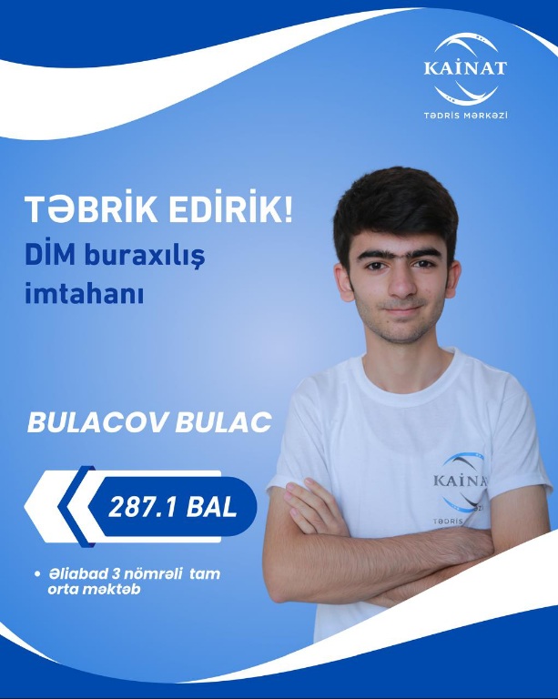 2024 - 2025 - ci il üçün keçirilən QƏBUL imtahanında yüksək nəticə göstərən Kainatçılar!